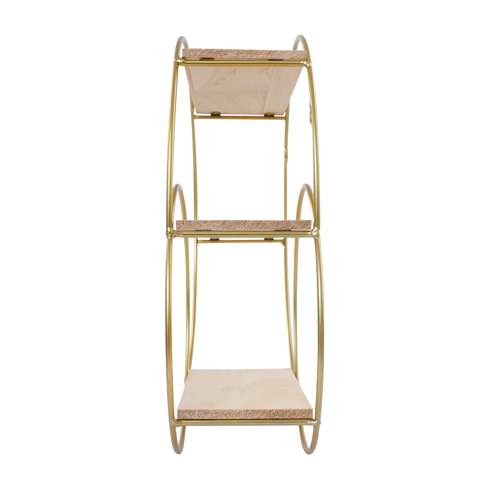 Wall Mounted Circular Storage Rack 10 x 33cm Shelf, 3-tier Storage Display Rack