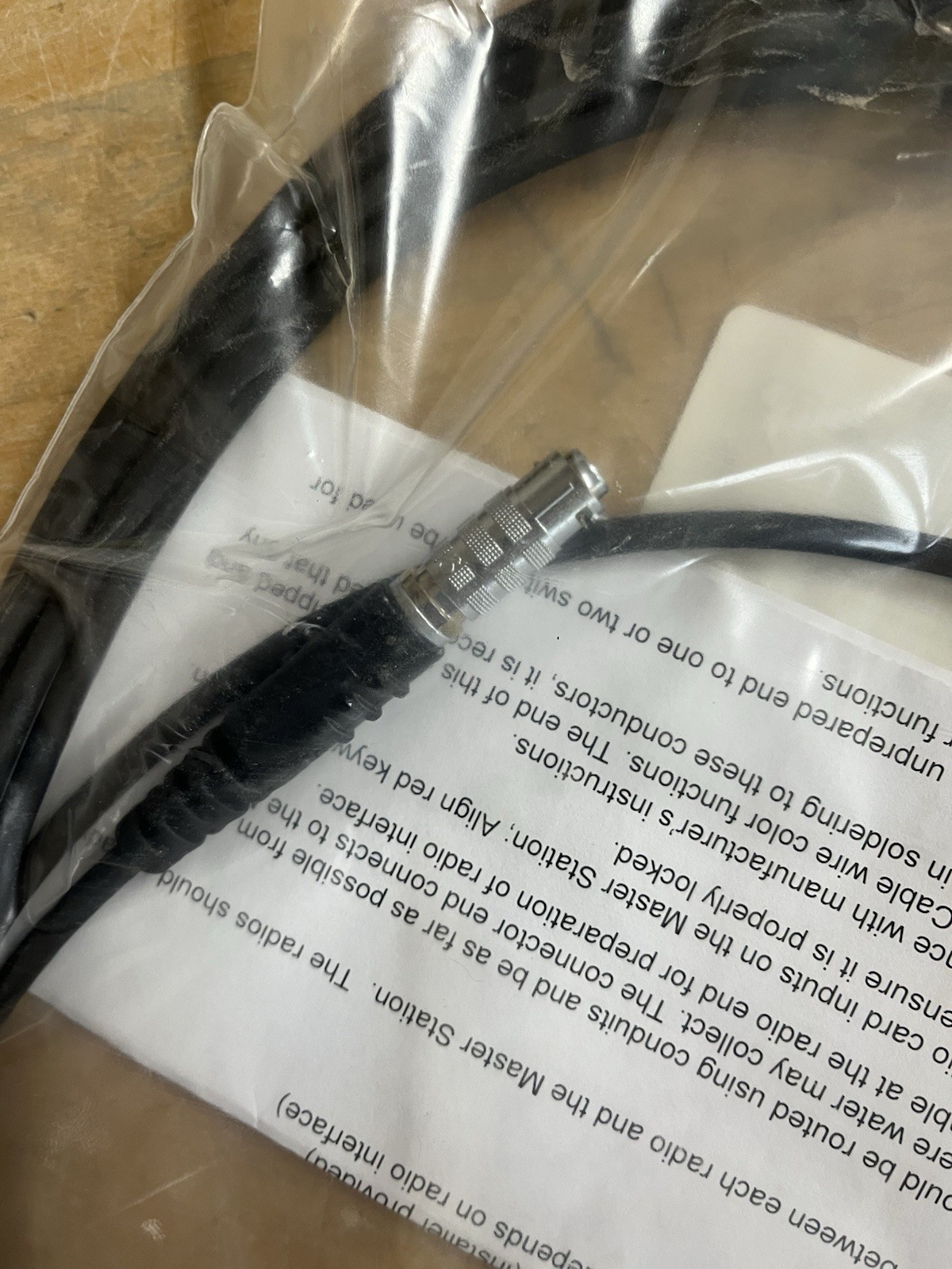 David Clark 40892G-19 C91-20RD Radio Interface Cable