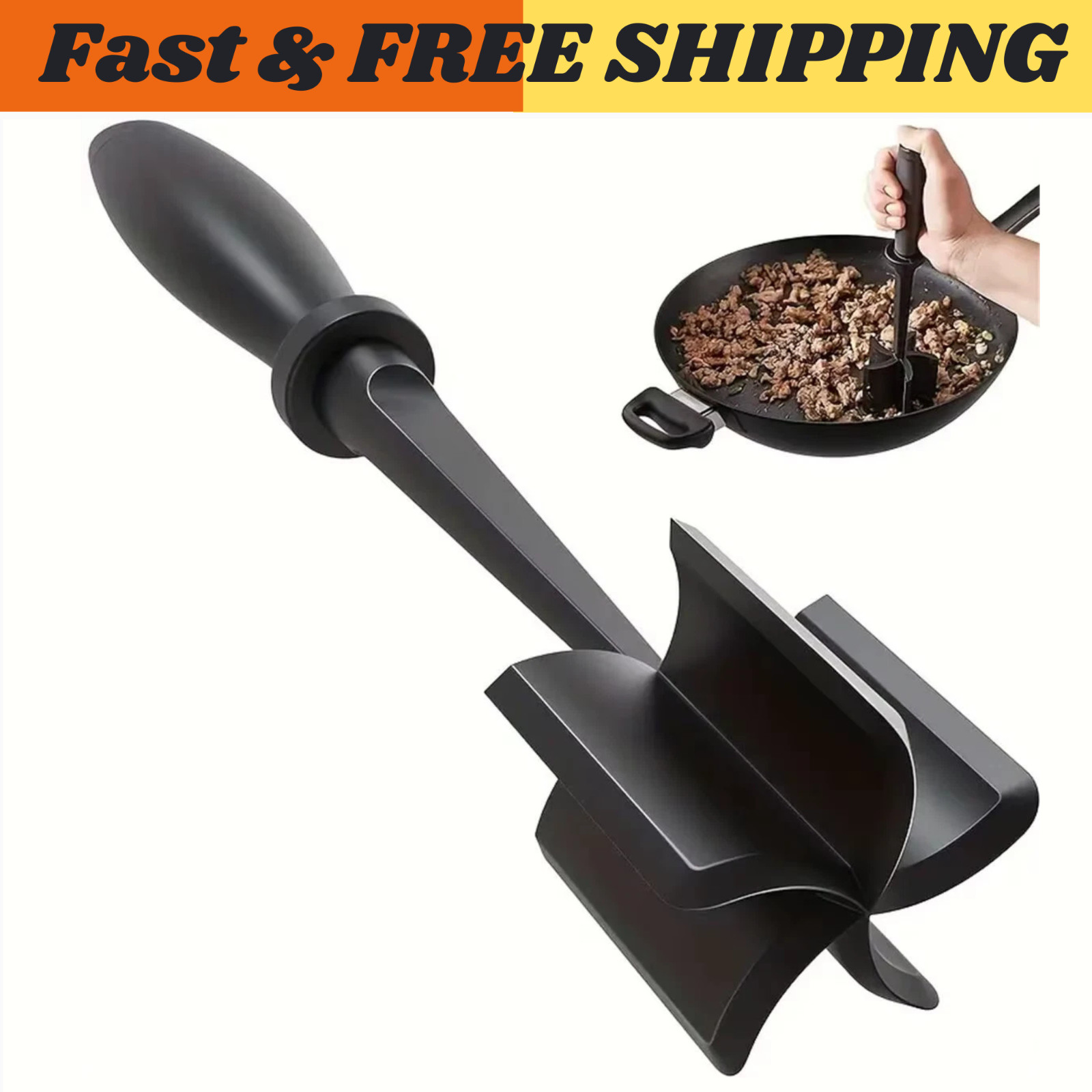 1Pc Meat Chopper, Meat Shredder, Heat Resistant Suitable for Hamburger Meat Grou
