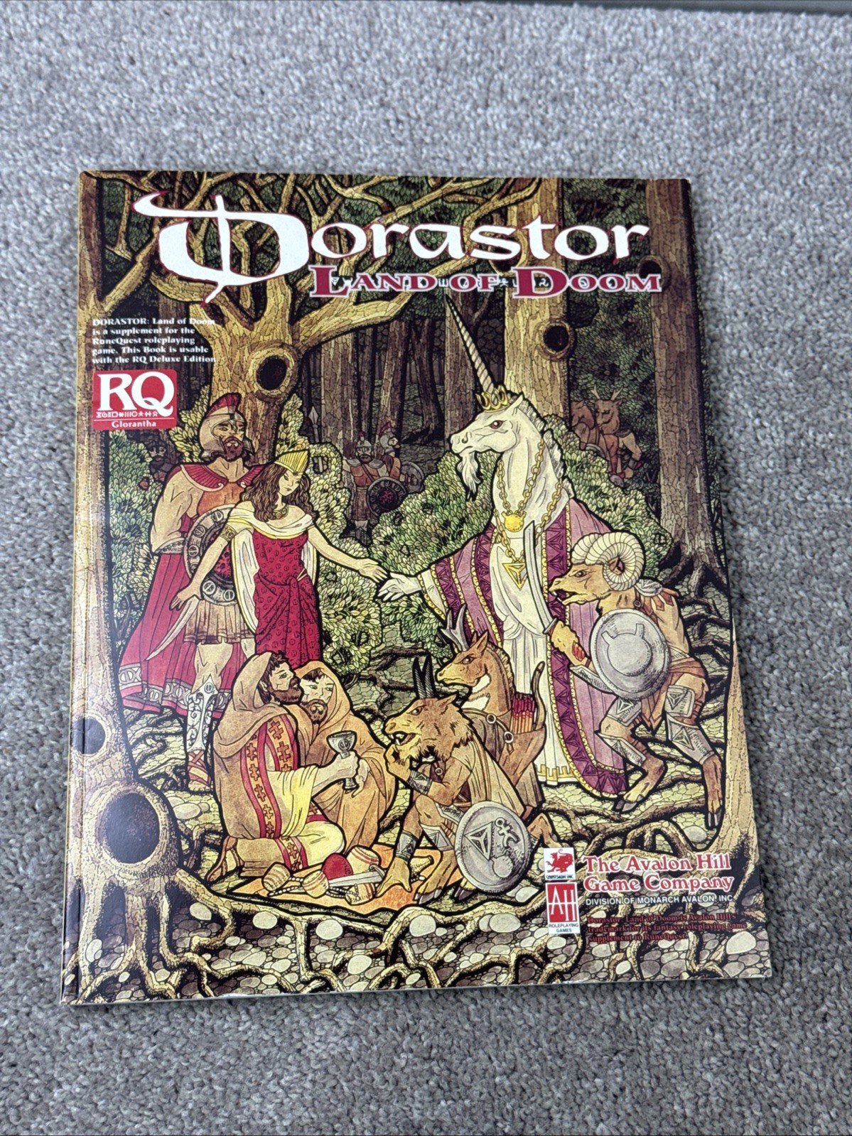 RuneQuest Supplement - Dorastor: Land of Doom - BOOK ONLY - Avalon Hill