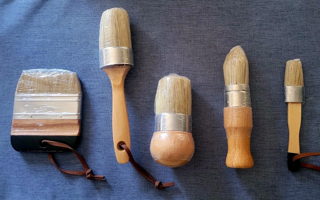 Brand New Chalk Paint Brush Boar Bristle Set Of 5 Furniture