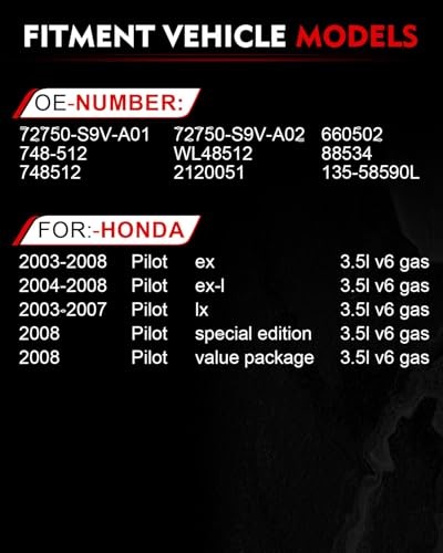 Power Window Regulator with Motor for:-Honda Pilot 2003 Rear Left Driver Side