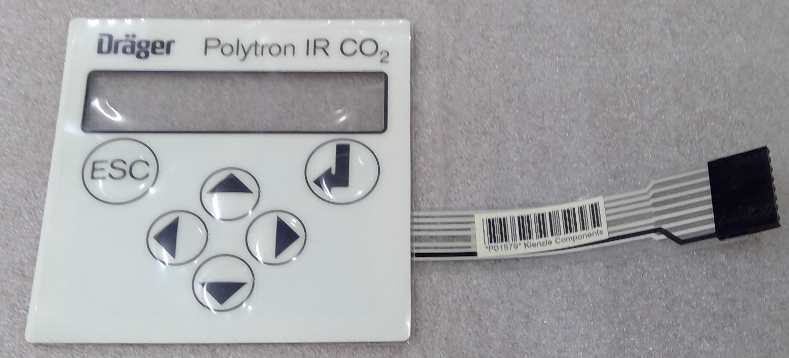 Genuine DRAEGER Foil keyboard IR-CO2 8312571 NEW OEM 8312571