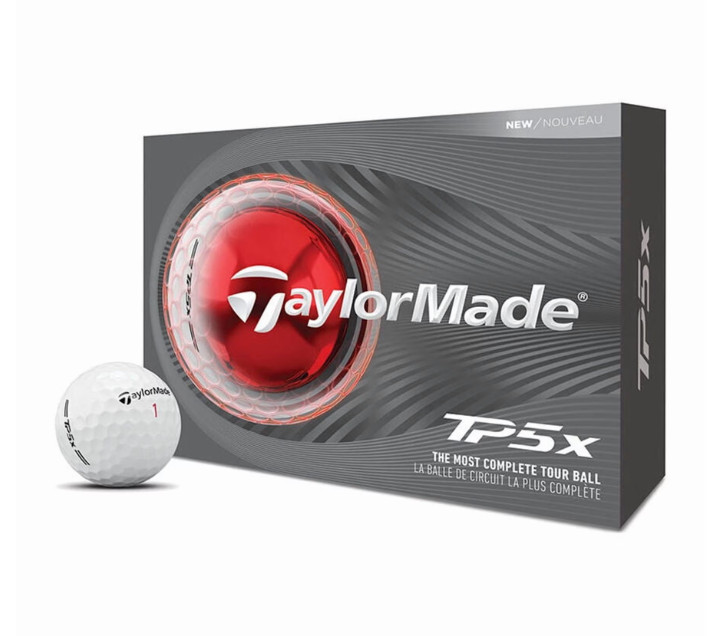 TaylorMade 2026 TP5X Golf Balls 12pk, White