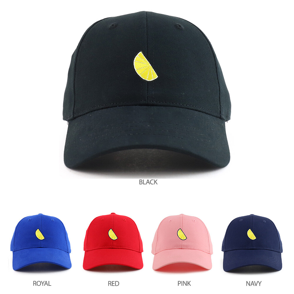 Lemon Patch Youth Size Brushed Cotton Structured Baseball Cap - FREE SHIPPING