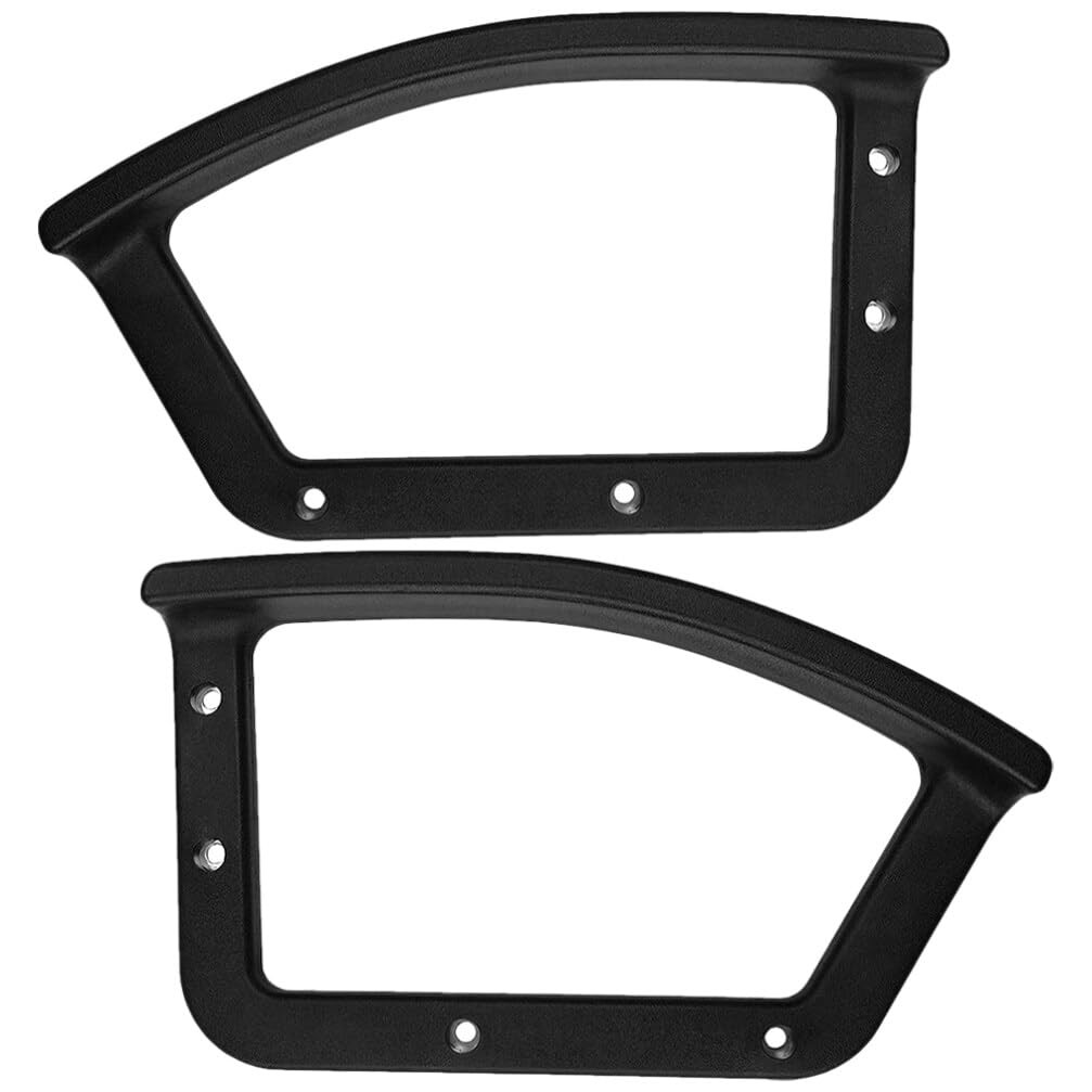 2 PCS Black Plastic Slanting Angle Office Chair Armrest Replacement Pads