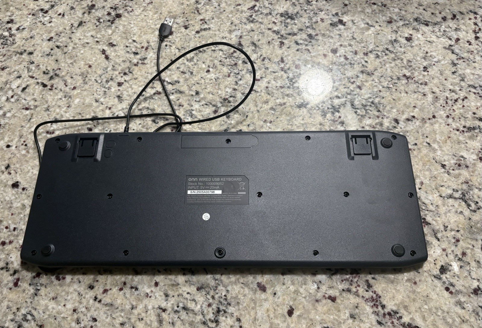 Onn Wired USB Keyboard Black #100009052 GUC