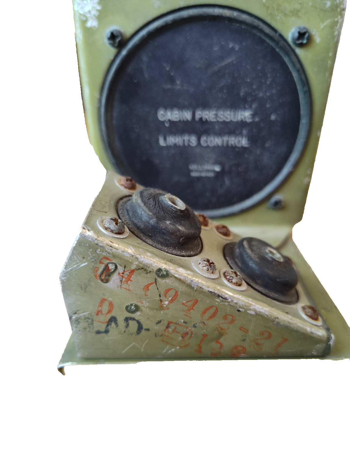 Kollsman Vintage Aircraft Cabin Pressure Limits Control Indicator 968c-01-629