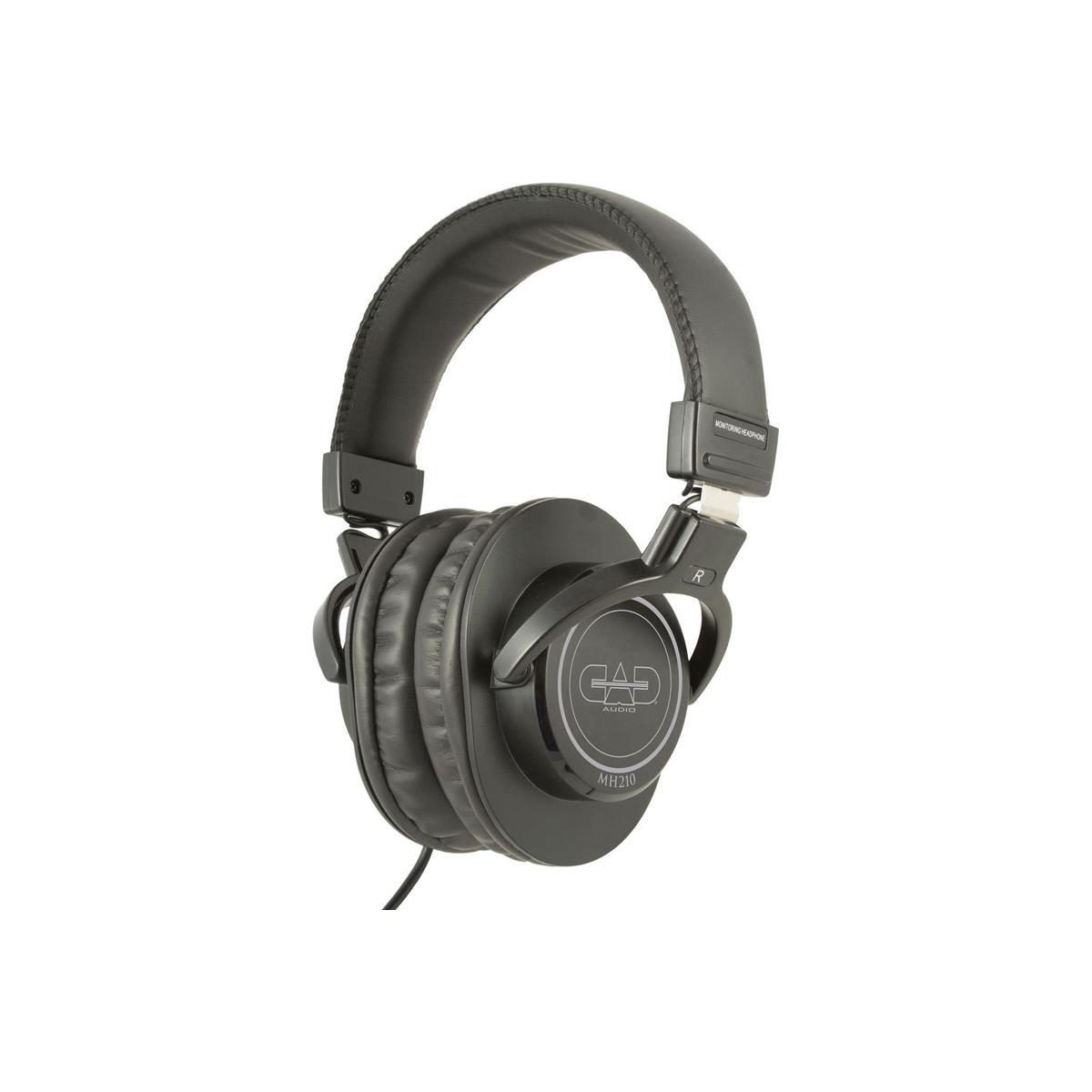 CAD Audio MH210 Closed-Back Studio Headphones, Black