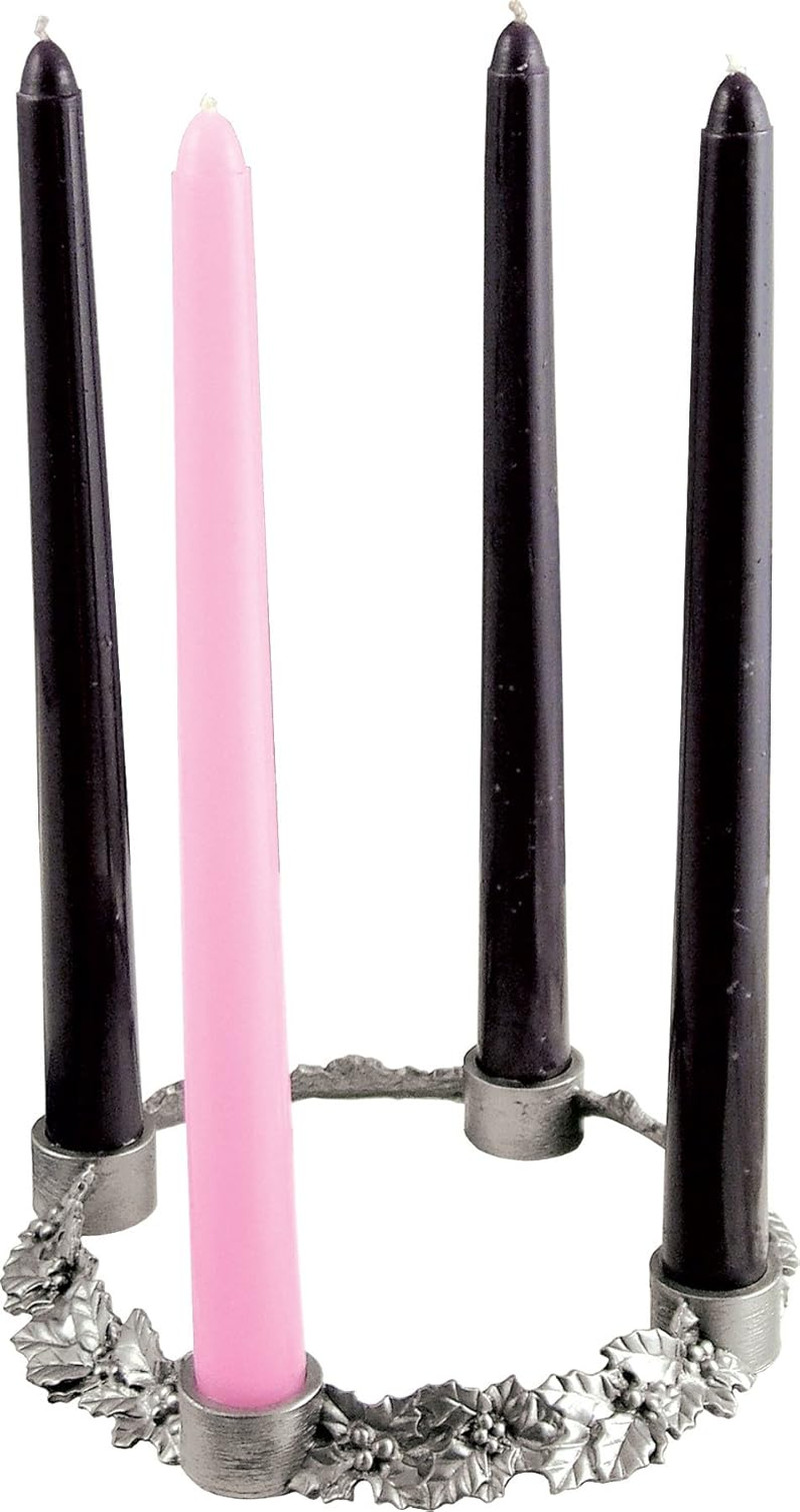 AD103 Holly and Ivy Advent Wreath Candles, 10-Inch