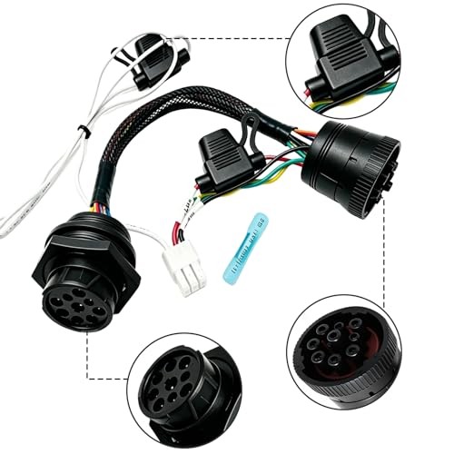 J1939 Y-Splitter Cable Black Flame-Retardant Jacket with Threaded Nut