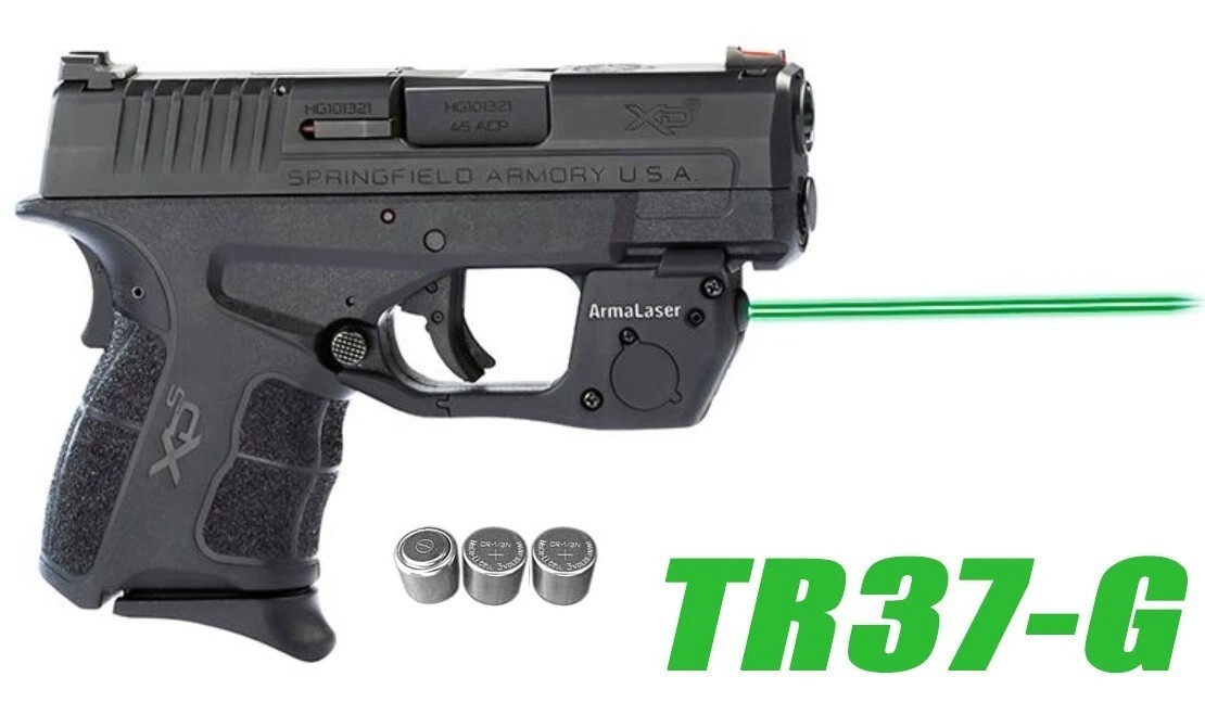 ArmaLaser TR37GS / TR37G / TR37-G Green Sight for Springfield XD-S All but .45