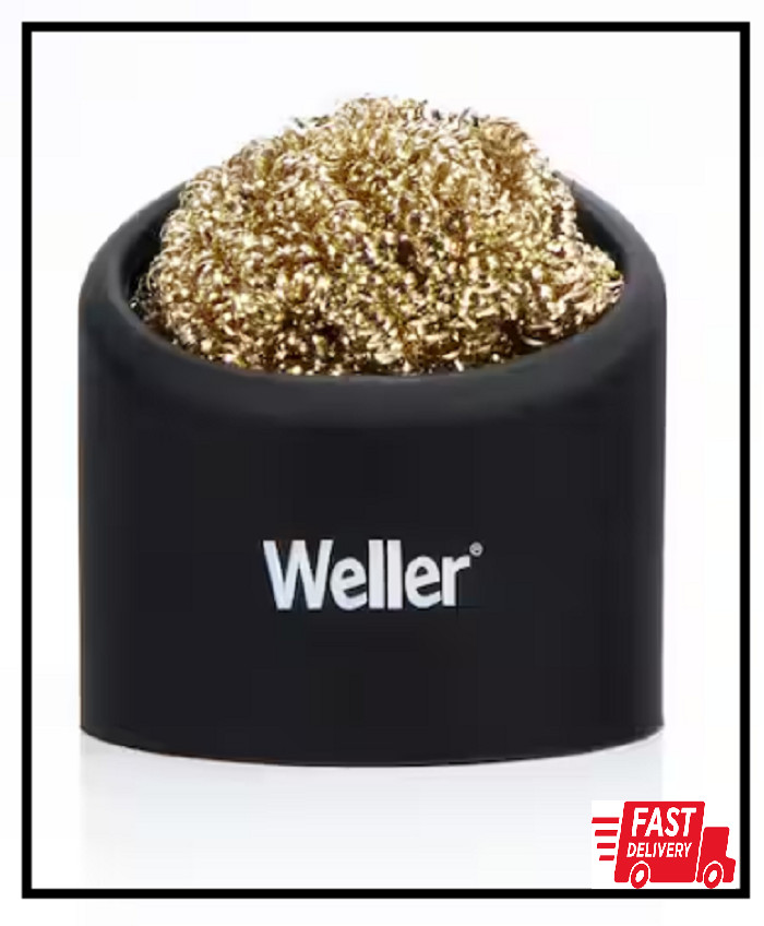 Weller Tip Cleaning Brass Sponge Soldering Tip Cleaner with Holder