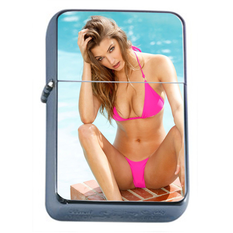 Norwegian Pin Up Girls D5 Flip Top Oil Lighter Wind Resistant