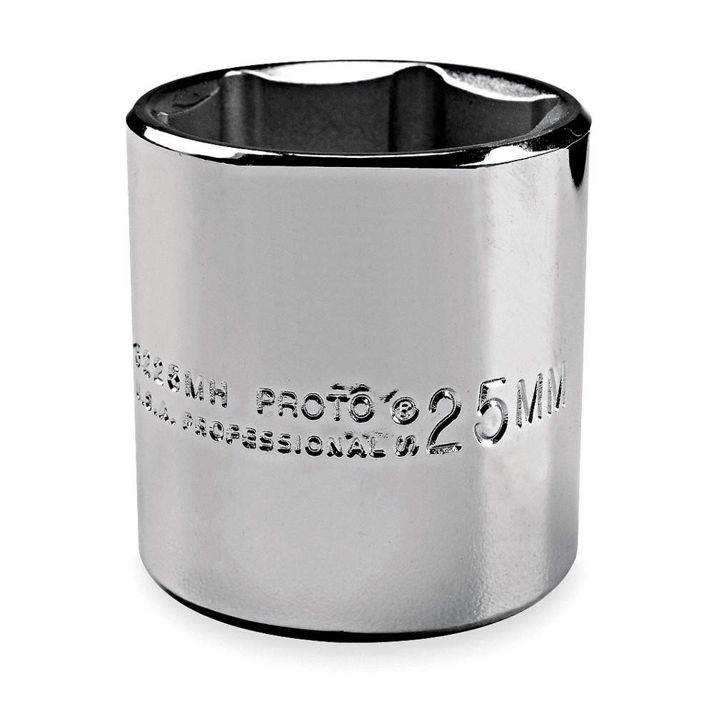 PROTO J4711 Socket, Steel, Chrome, 11/32 in 429M54
