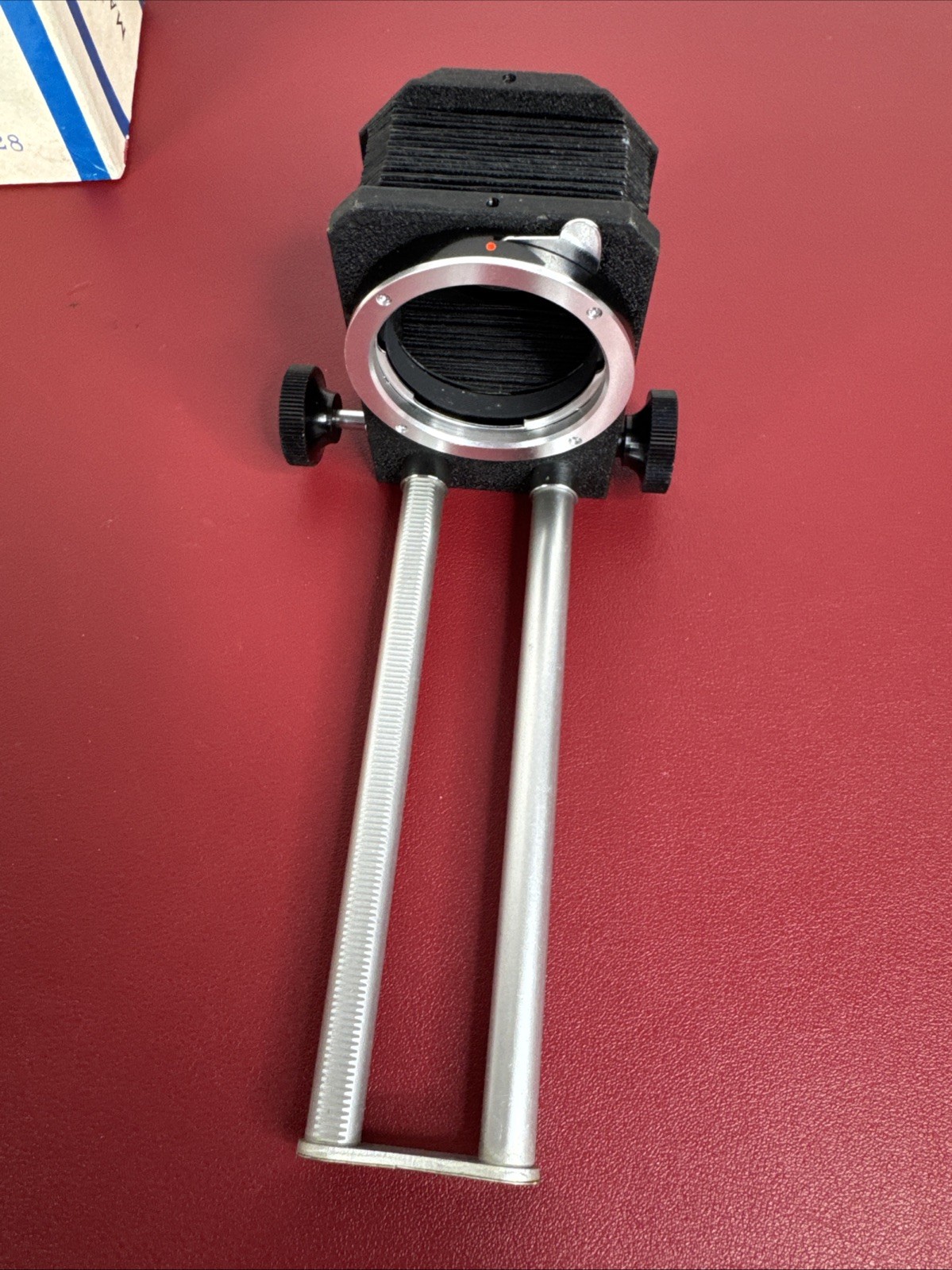 vintage Spiratone Rapid Rail Macrobel Bellows For Minolta, NIOB