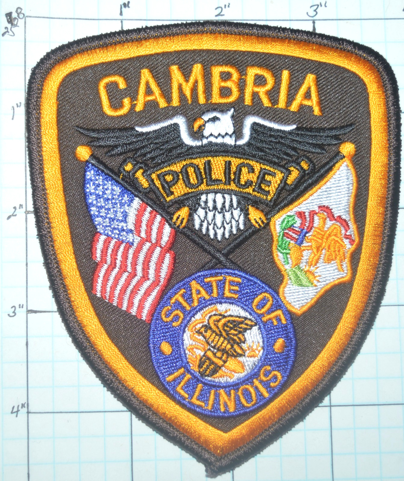 ILLINOIS, CAMBRIA POLICE DEPT PATCH