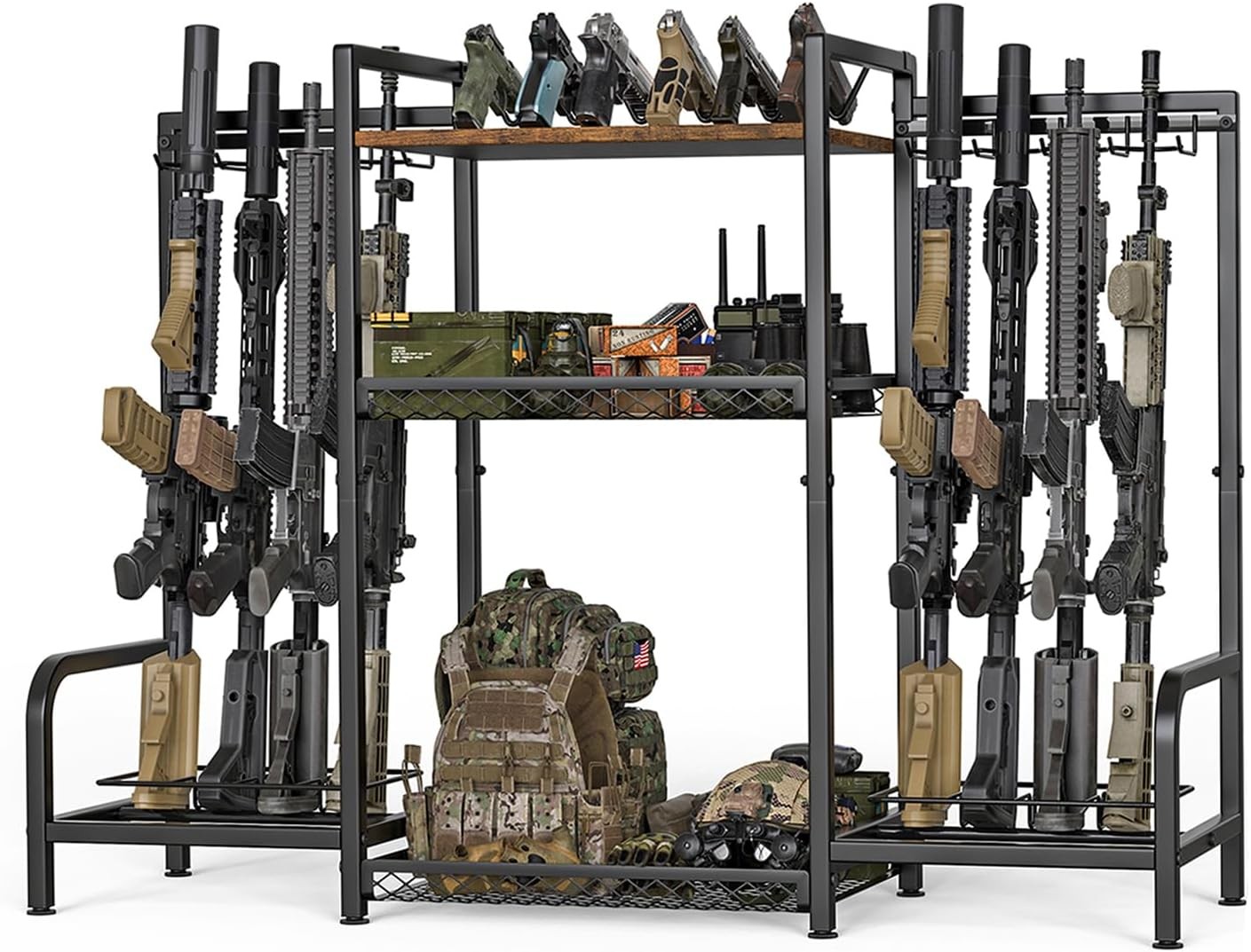 Gun Rack,Portable Rifle Rack Stand Heavy Duty Steel Indoor Outdoor Gun Racks