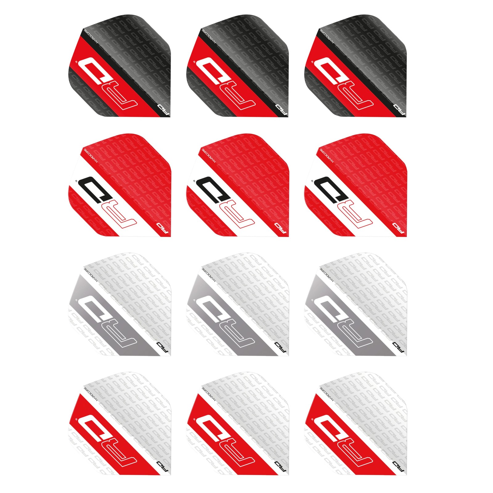 RED DRAGON Hardcore Selection Pack RD Extra Thick Standard Dart Flights -