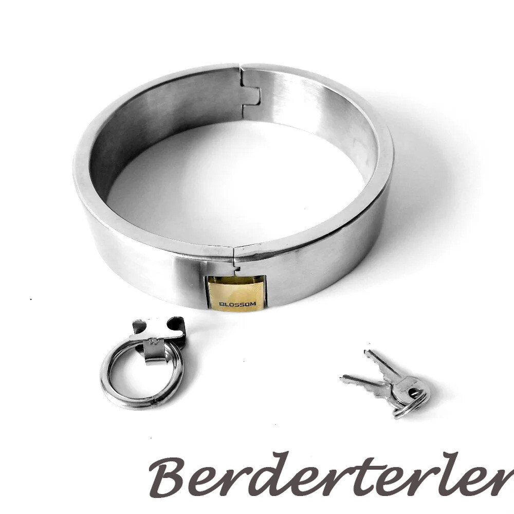 Bdsm Collar Stainless Steel Slave Collar Stealth Lock Collars Bondage Restraints