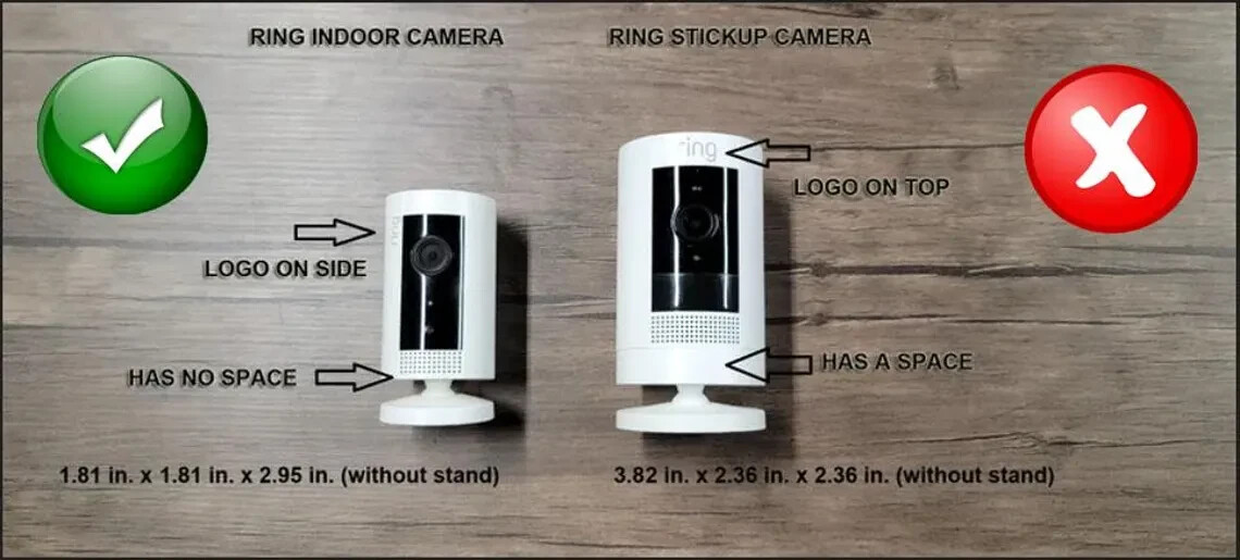 V6 Ring indoor camera Window Mount with Suction Cups