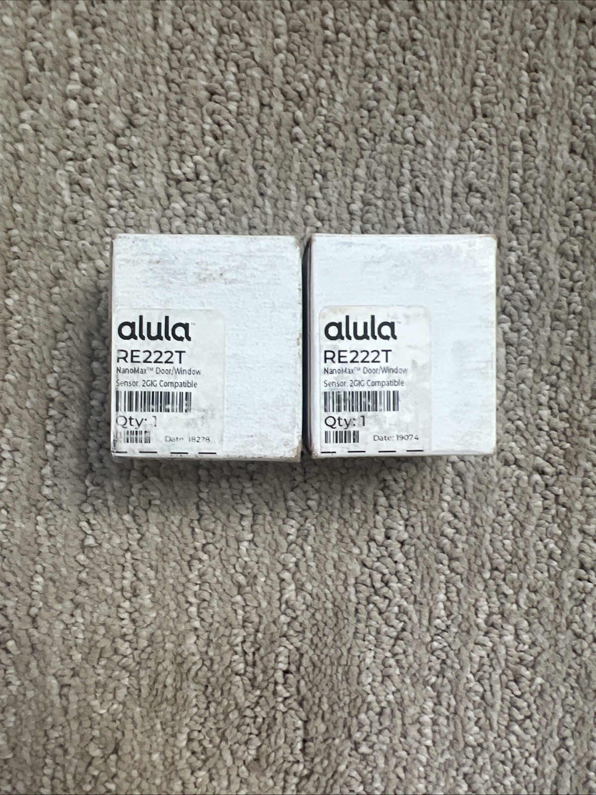 2 alula® RE222T NanoMax Door/Window Sensor 2GIG™ Compatible