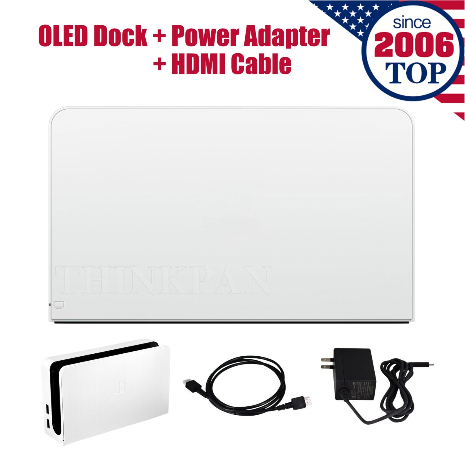 Dock Set AC Adapter Charging Dock HDMI Cable For Nintendo Switch OLED