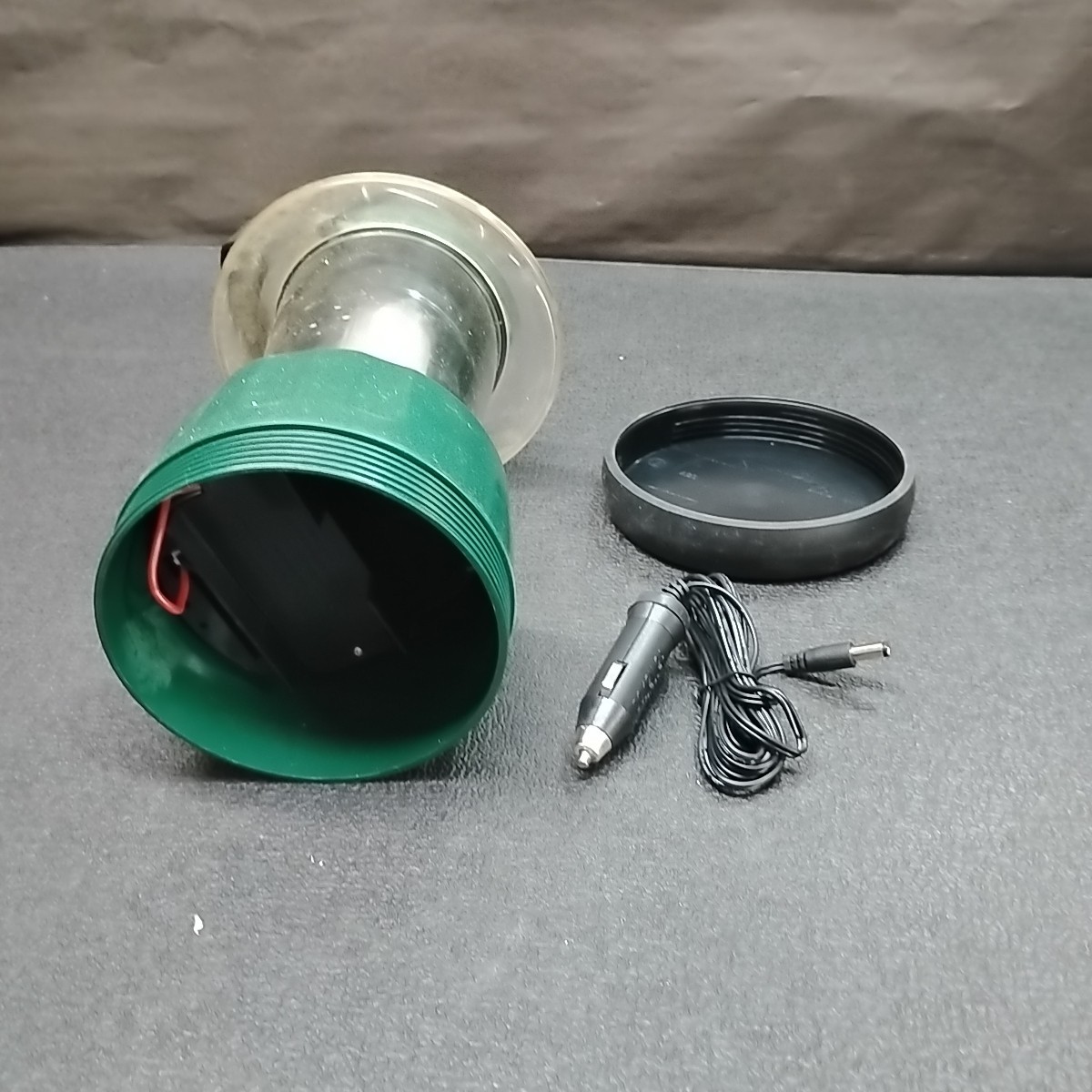 10" Green Plastic LED Rechargable Light camping Flashlight Lantern