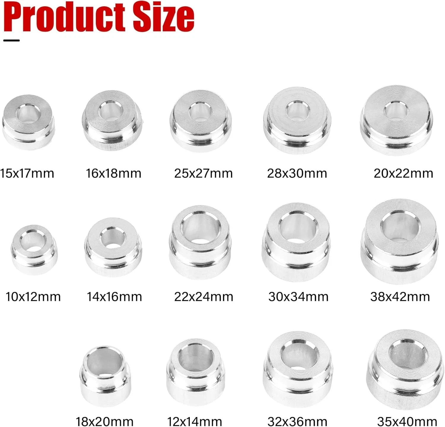 Bushing Seal Installer Remover Bearing Race Set Driver Tool Kit Automotive 17 Pc