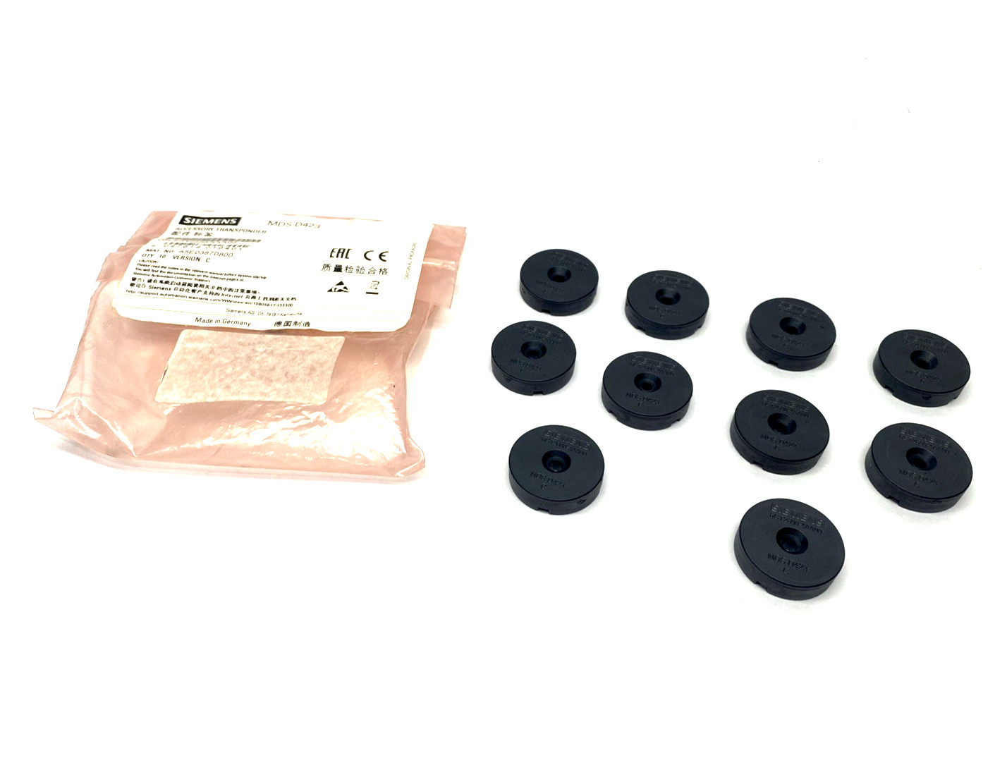 Siemens 6GT2600-4AA00 Transponder MDS D423 For RF200/RF300 10-PACK