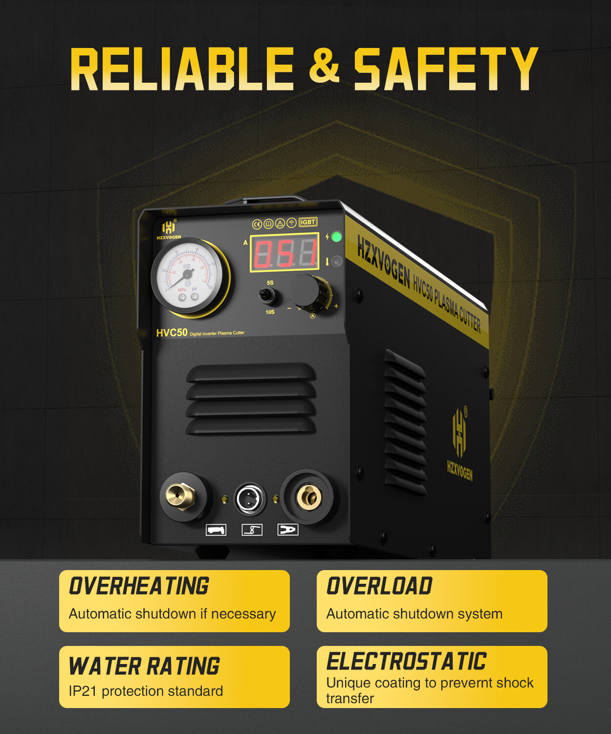 Plasma Cutter 50A HF Touch Pilot Arc Air Cutting Machine Professional Equipment