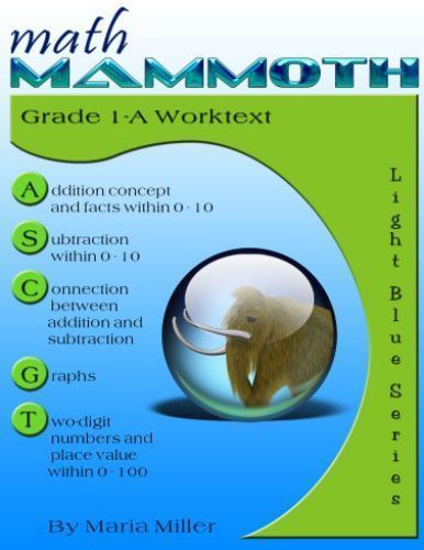 Math Mammoth Grade 1-A Worktext - Miller, Maria
