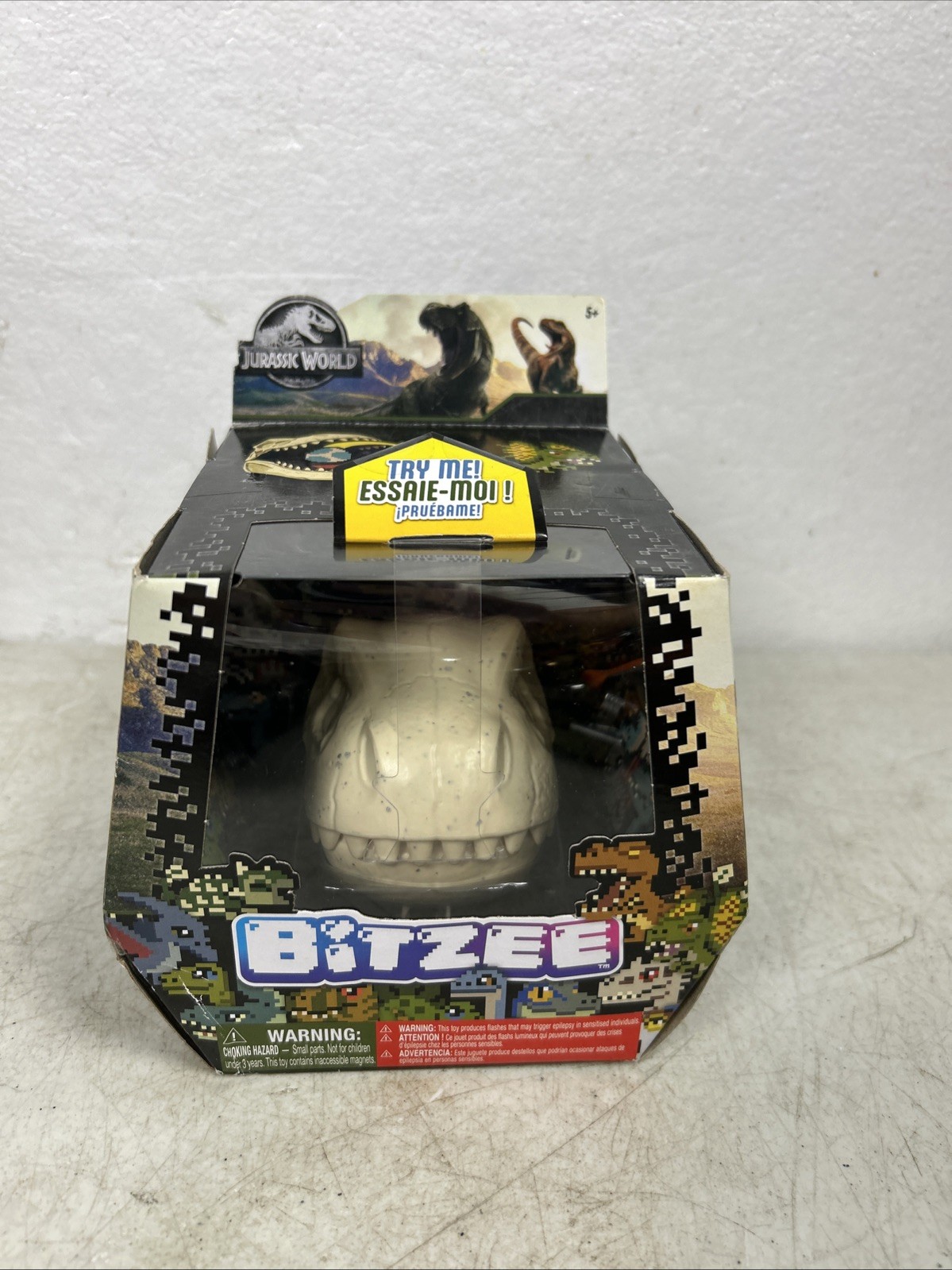 BITZEE Jurassic World Interactive Dinosaur Toy with 25 Dinosaurs Inside Reacts