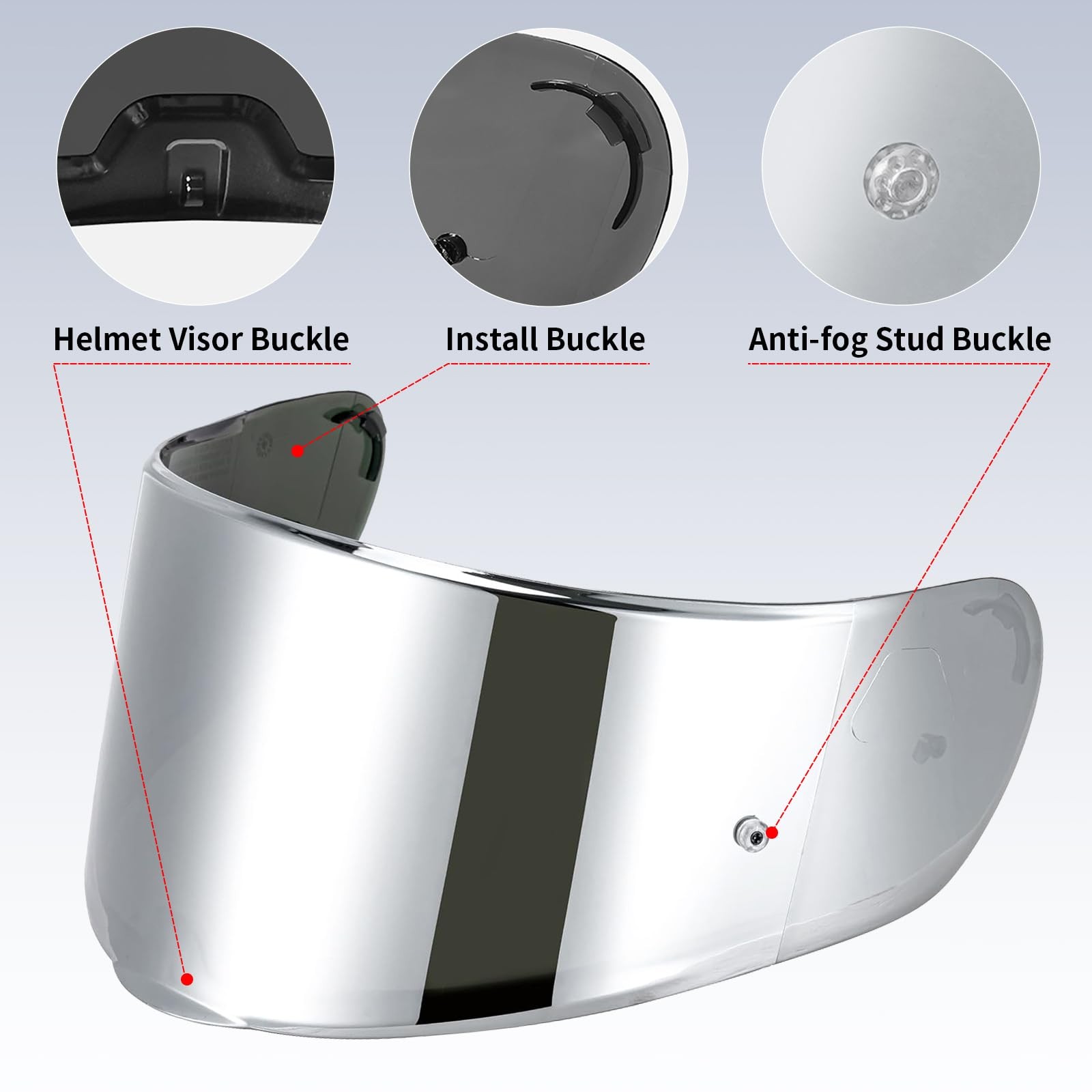 Motorcycle Helmet Visor Shield for SEDICI Strada II, FF397, FF801, FT2, VECTOR