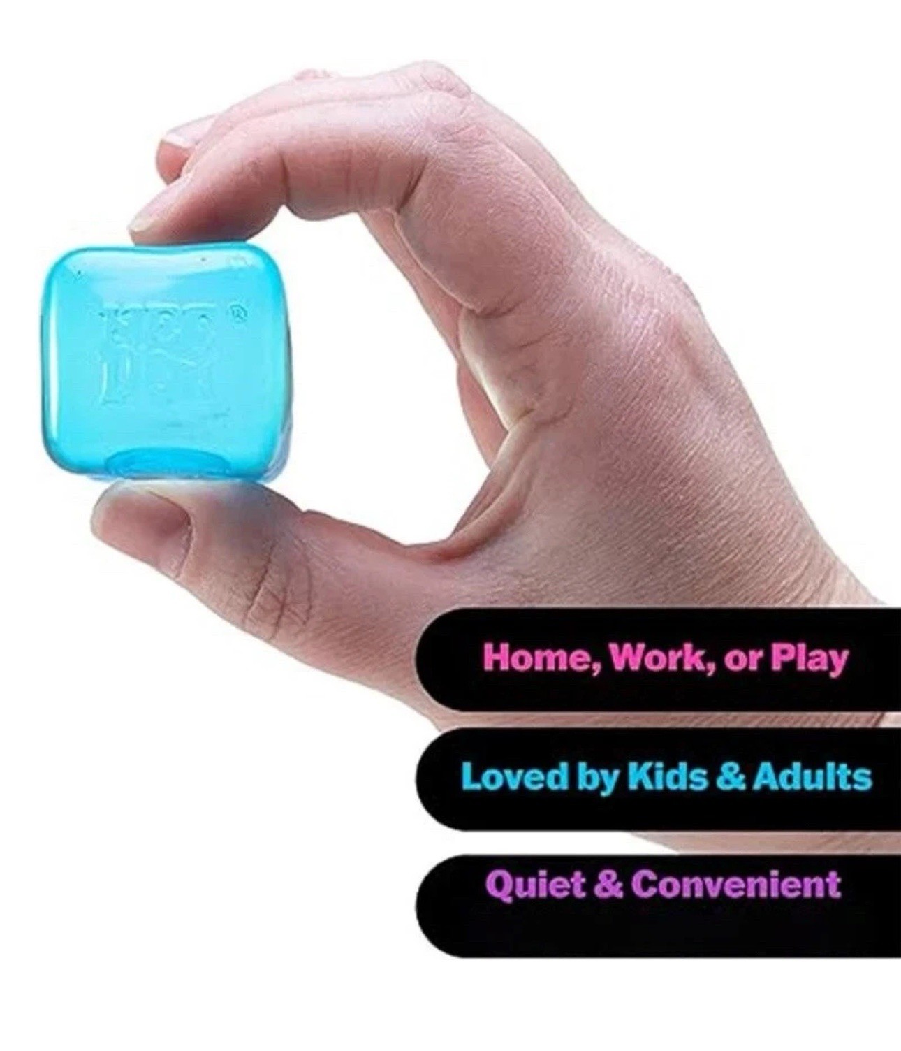 Nee Doh Nice Cube - Super Solid Squish! (Blue) - Brand New/Factory Sealed! CE