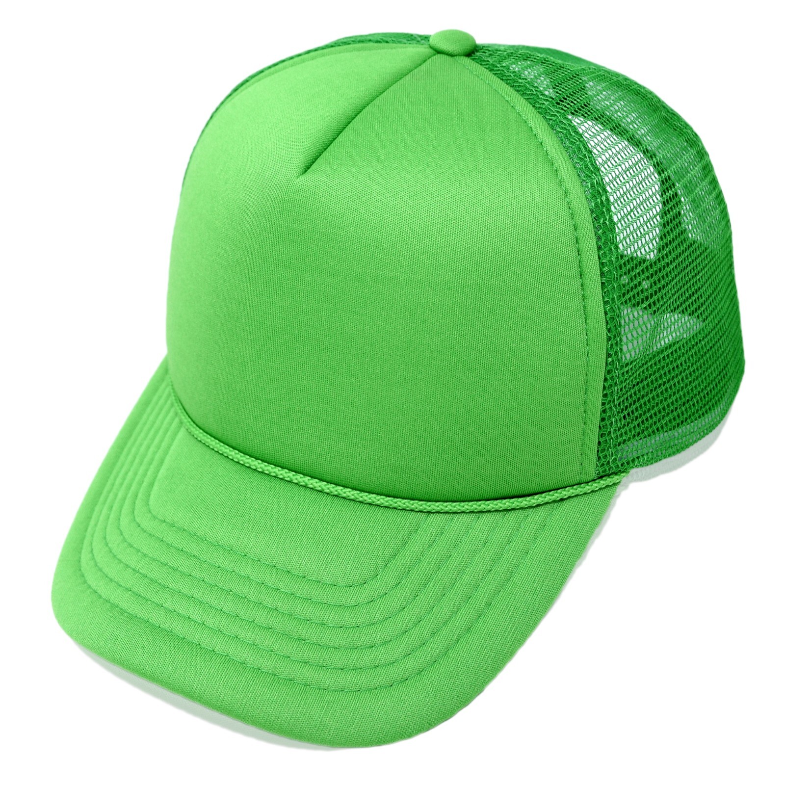 1 DOZEN Trucker Hat Baseball Caps Mesh Cap Blank Plain Hats CHOOSE A COLOR