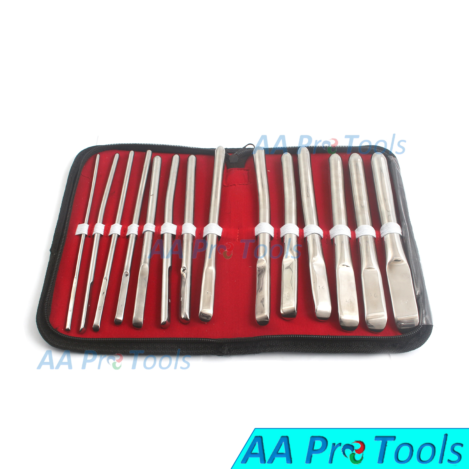 HEGAR DILATOR SOUNDS SINGLE ENDED UTERINE SOUNDS 14pcs
