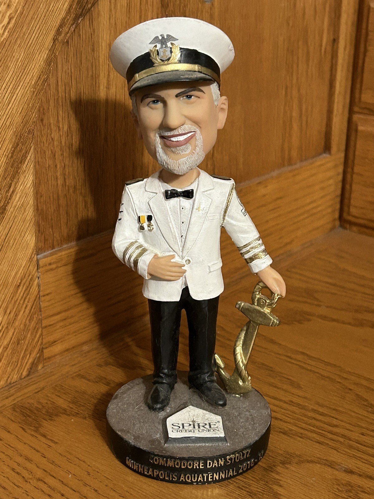St. Paul Saints Baseball Commodore Bobblehead Dan Stoltz SGA