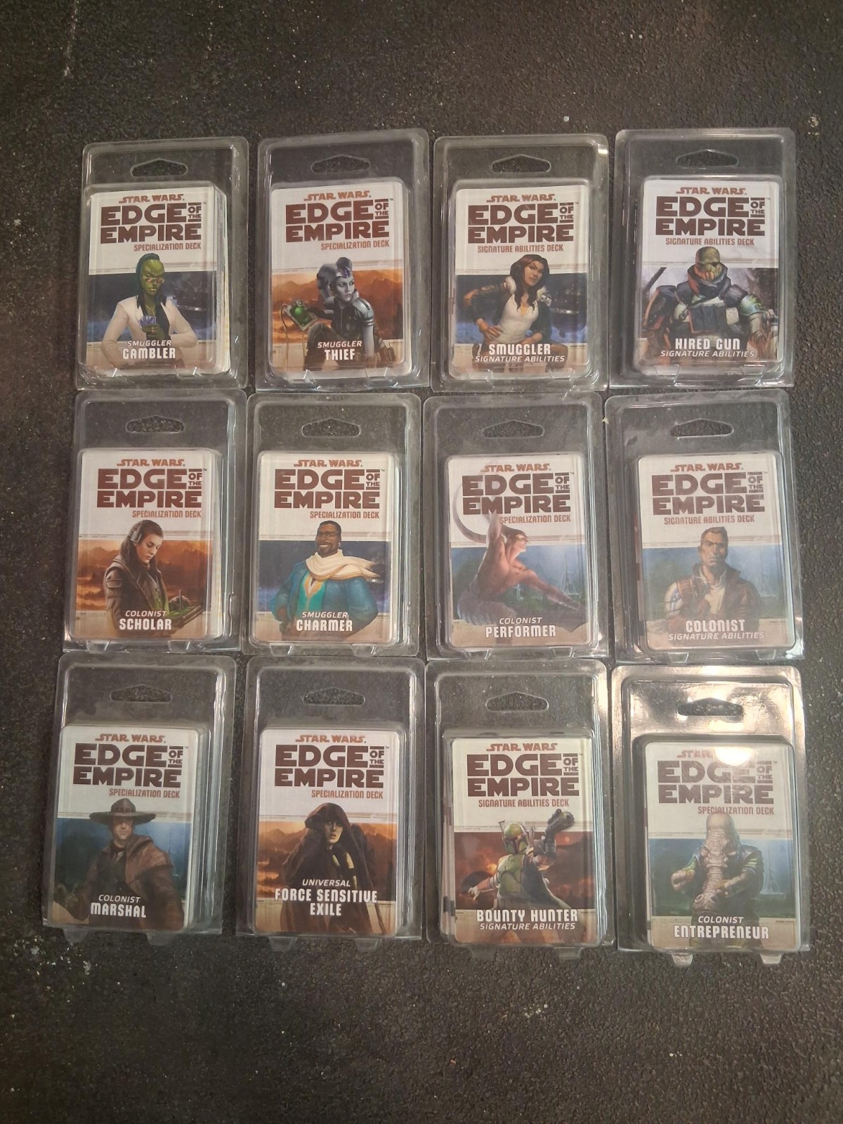 Star Wars RPG Decks Lot (Age of Rebellion, Edge of the Empire)