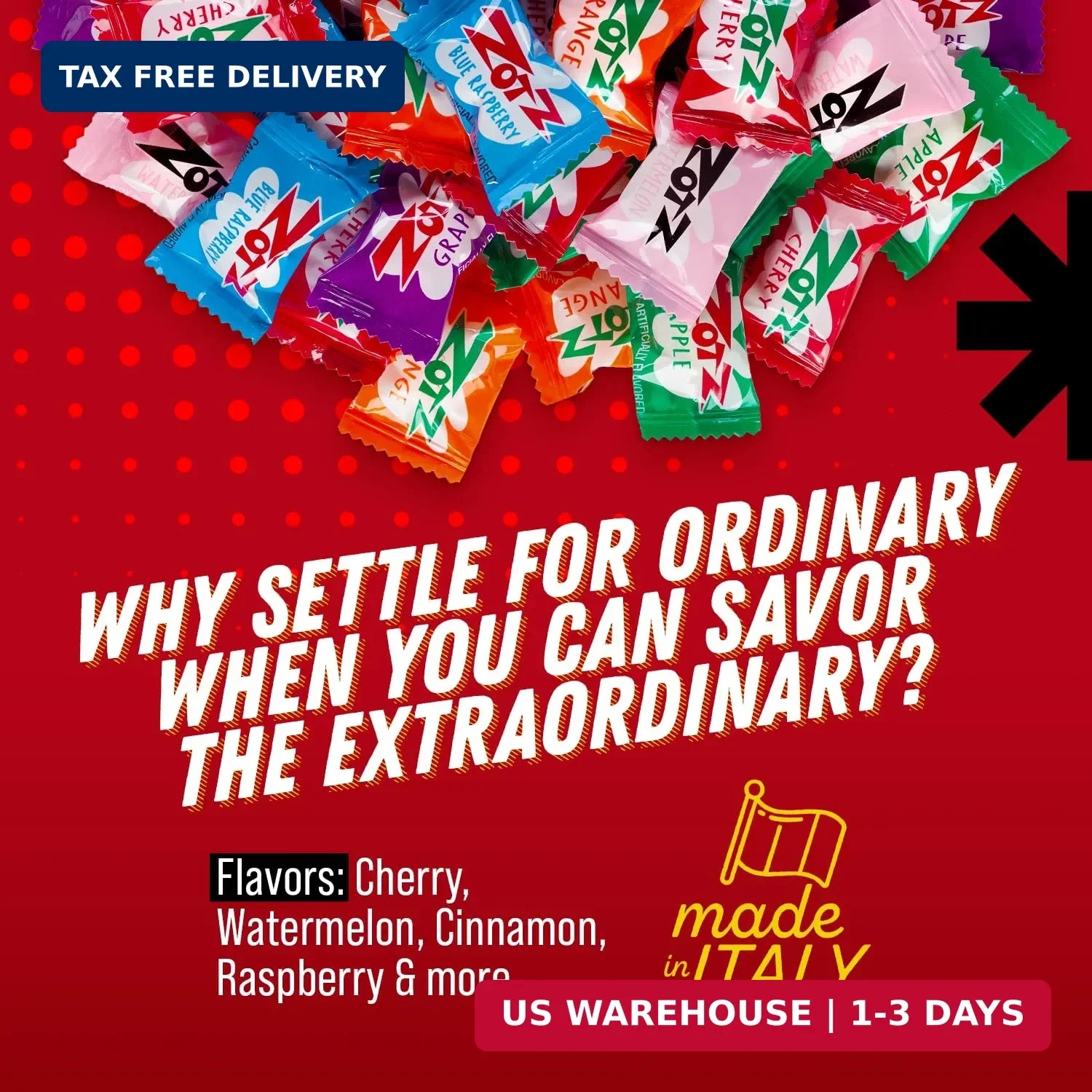 Zotz Fizzy Bulk Candy (Assorted, 425 Units)- Hard Candy Individually Wrapped