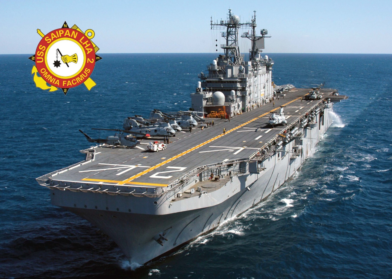 US NAVY Ship Photograph of USS SAIPAN (LHA-2)