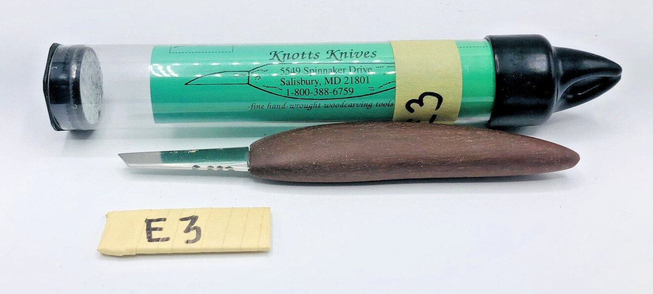 KNOTTS KNIVES WOOD CARVING KNIFE WOODCARVING ORIGINAL rare whittling bird decoy