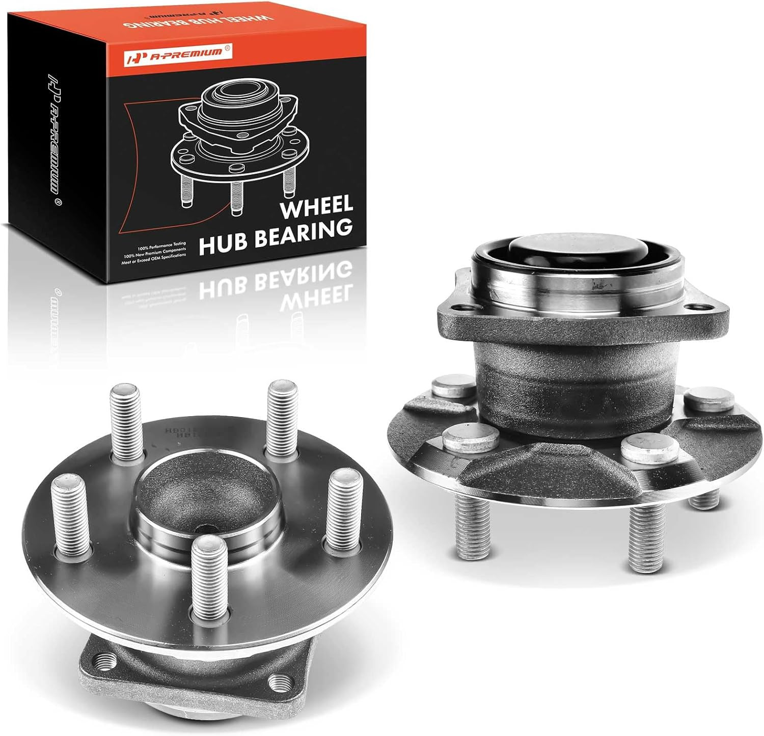2X Rear Wheel Bearing & Hub 5-Lug FWD Non-ABS Toyota Corolla Matrix Celica Vibe