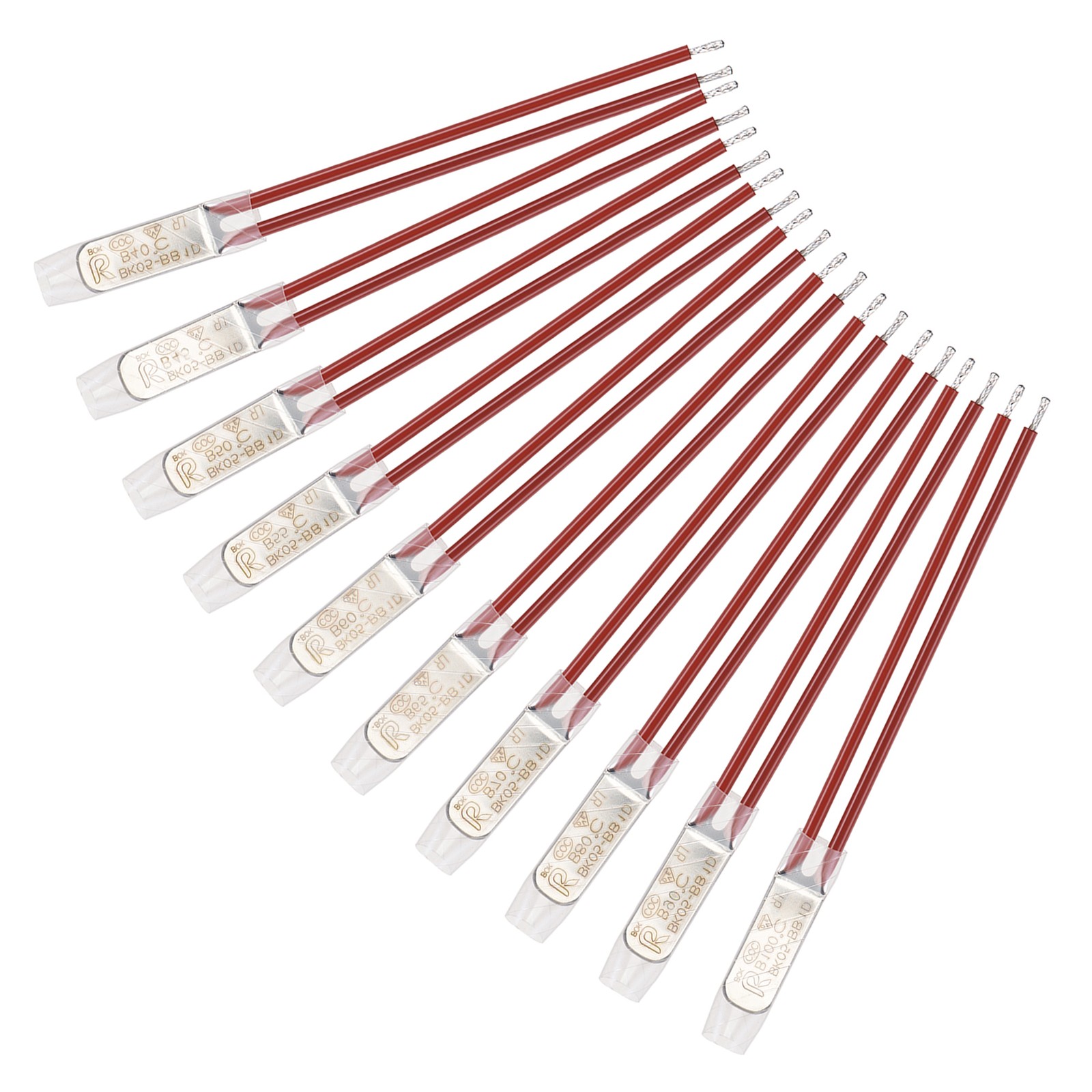 10pcs - KSD9700 Thermostat Normally Close 40-100°C(104-212°F) 10A N.C