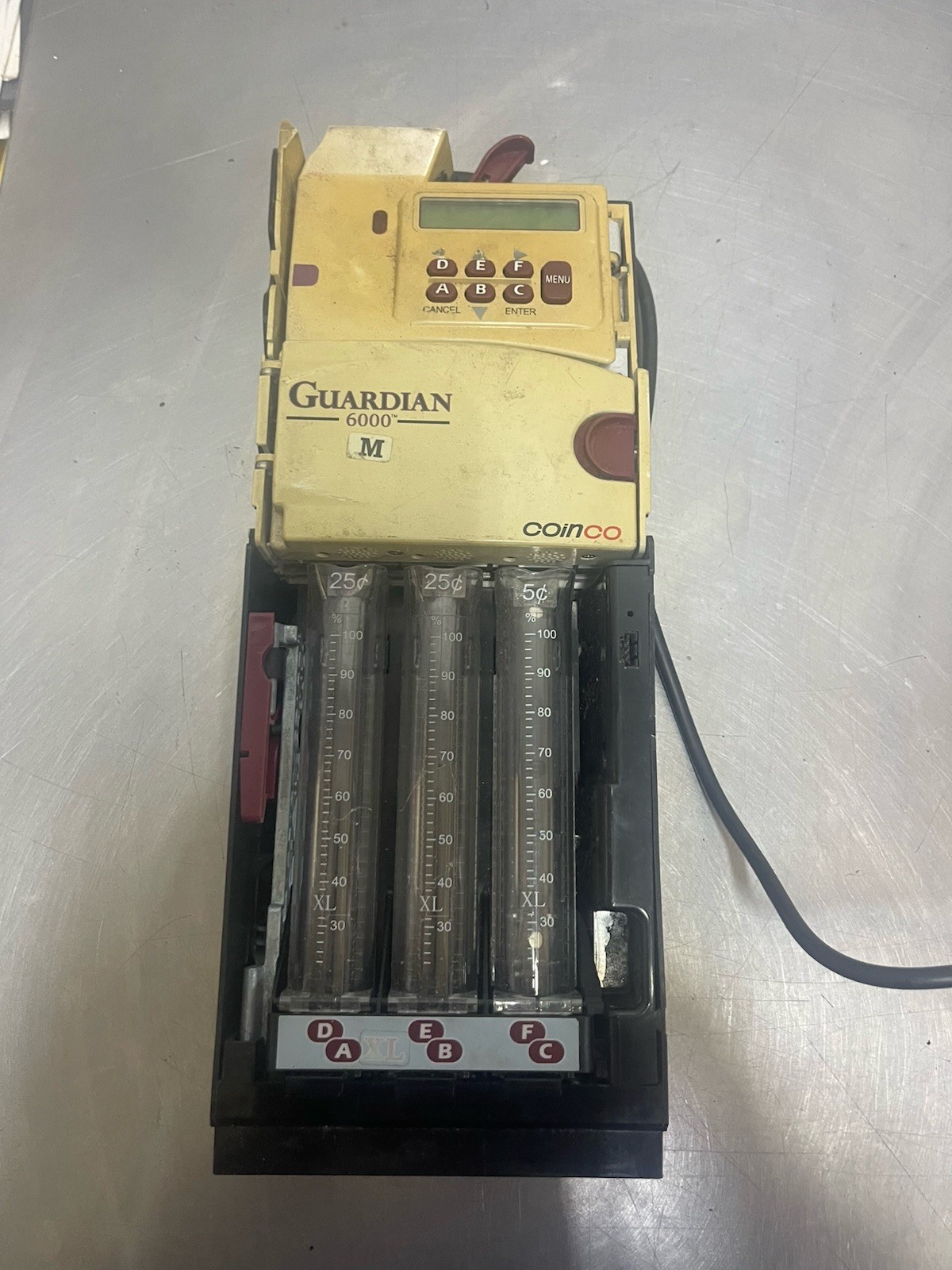 COINCO GUARDIAN 6000 (G6XUS) COIN MECH for parts or repair
