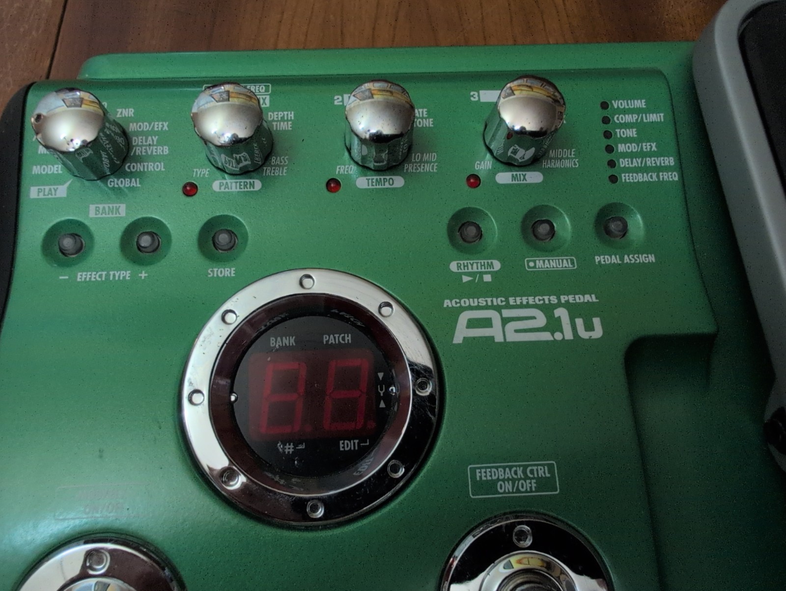 ZOOM A2.1u Acoustic Guitar Multi-Effects Pedal Processor USB Interface Tested