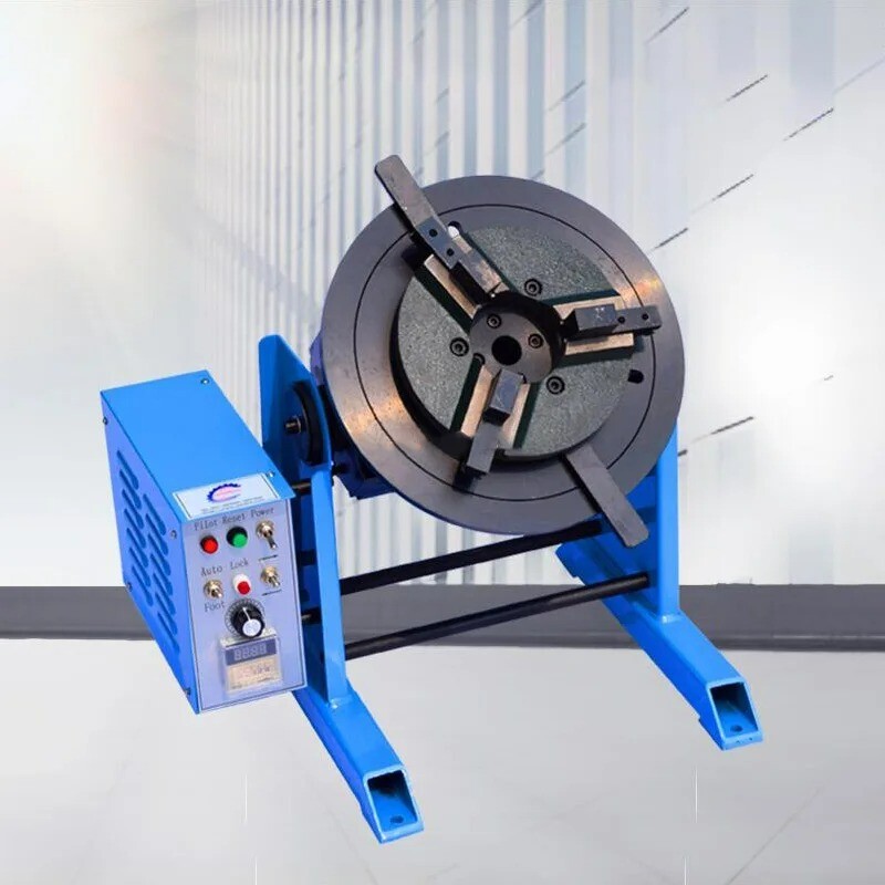 30KG Welding Positioner Welding Turntable 1-15r/min 0-90 Degrees HD-30 220v