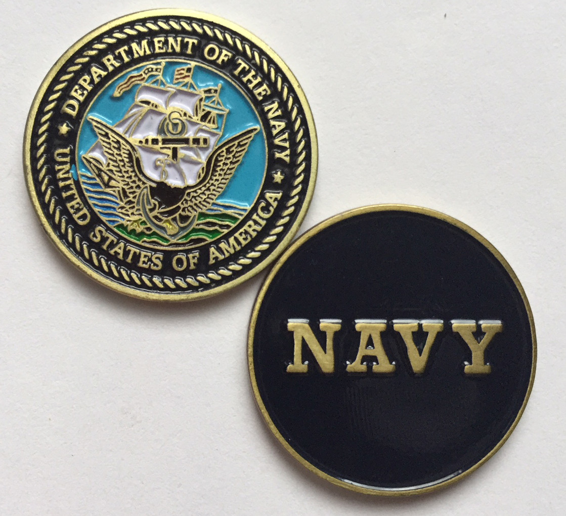 New Premium US NAVY Golf Ball Marker Extreme detail