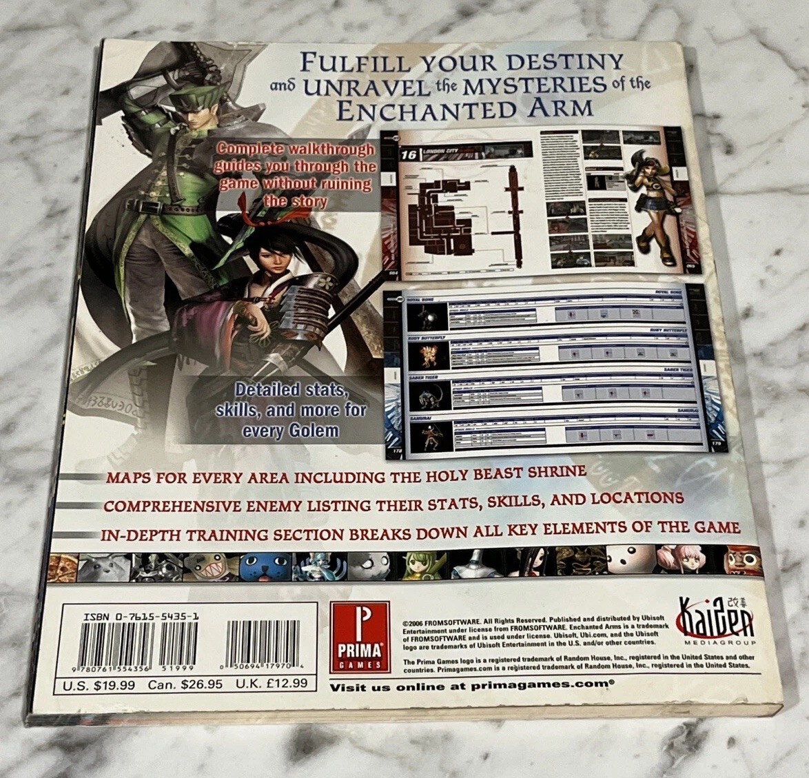 Enchanted Arms Prima Official Strategy Guide XBOX 360