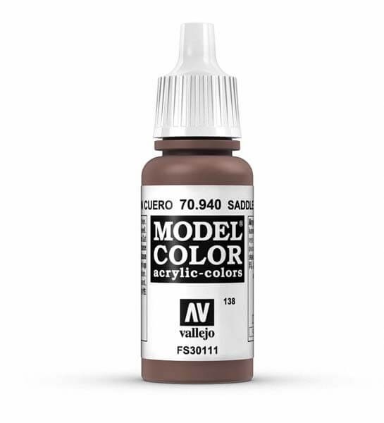 Vallejo Saddle Brown Model Color 17ml Acrylic Paint 70.94